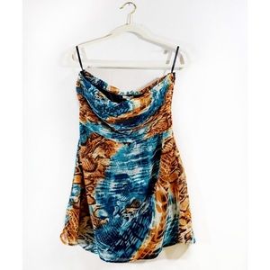 Charlotte Russe Strapless Animal Print Dress